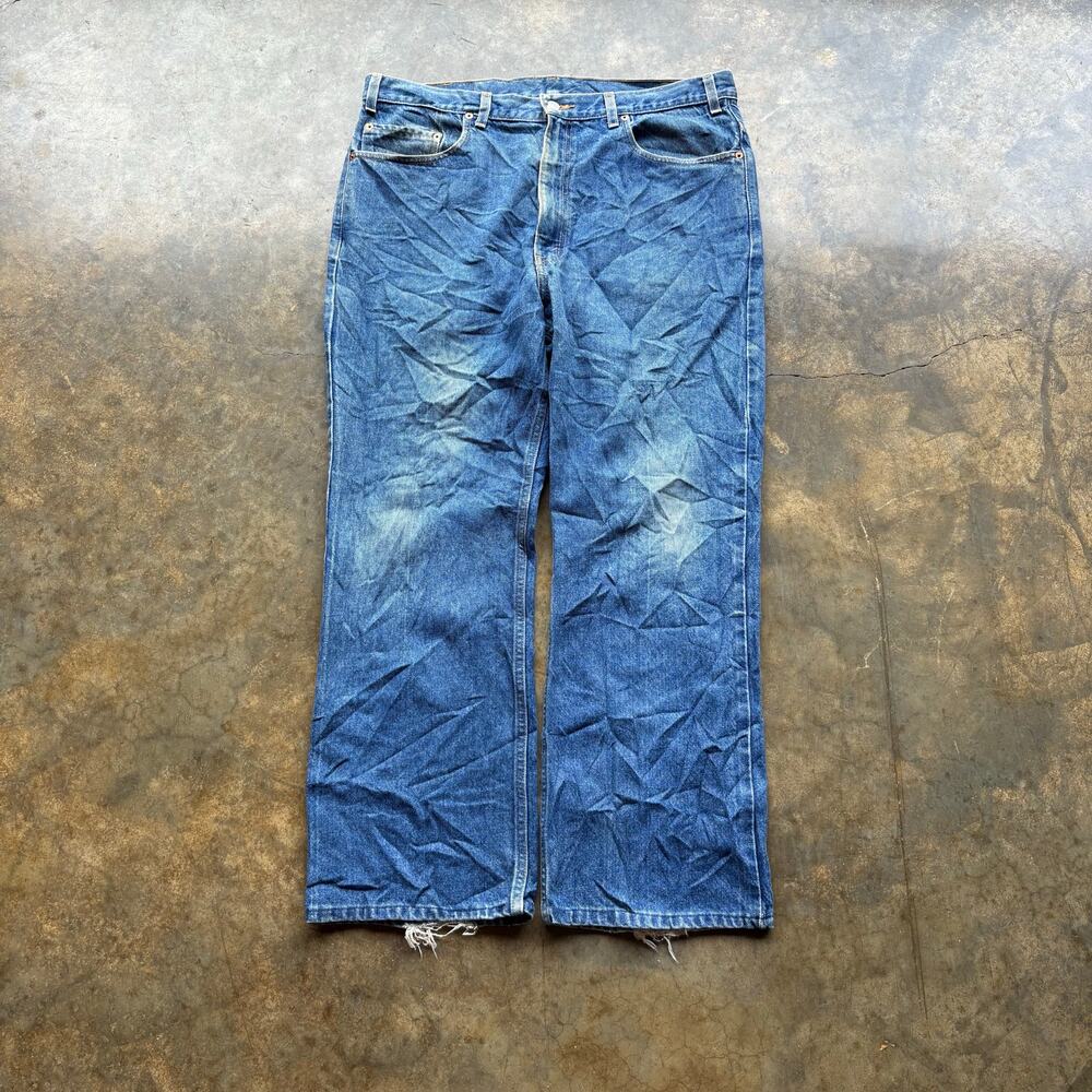 Vintage 90s Levis 517 Flare Boot cut Blue Jeans‎